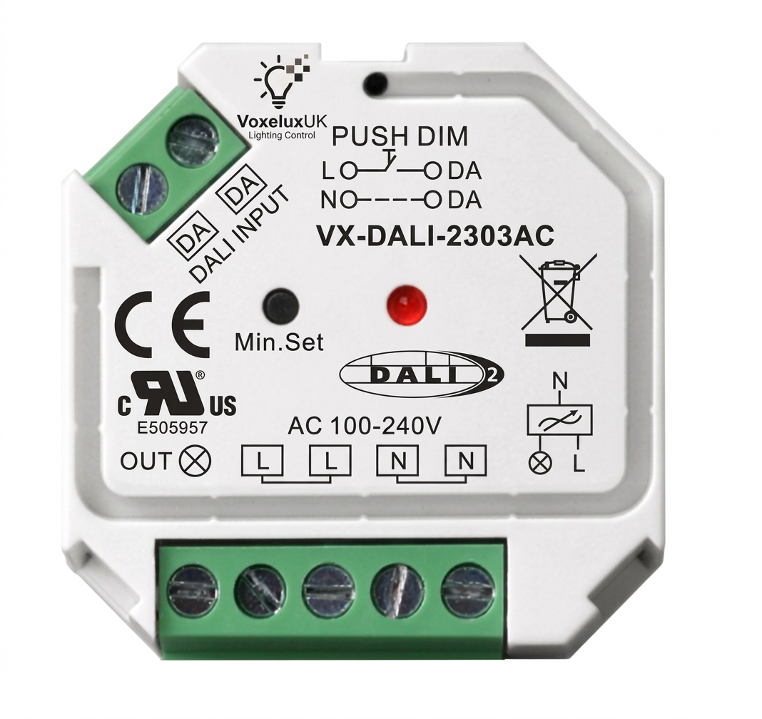 AC PHASE CUT DIMMER WITH DALI & PUSH CONTROL